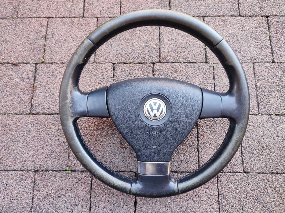 Kierownica Trójramienna Skóra VW Golf 5 V VW Passat B6