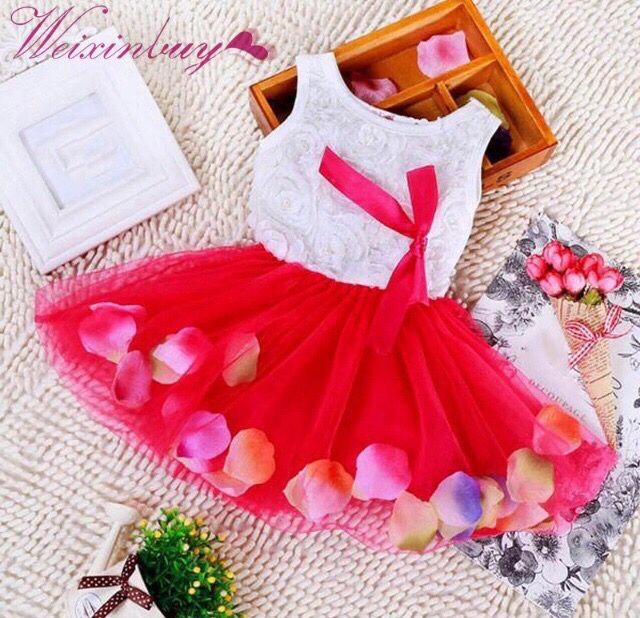 Платье нарядное, платье детское,платье лепестки роз,красное платье