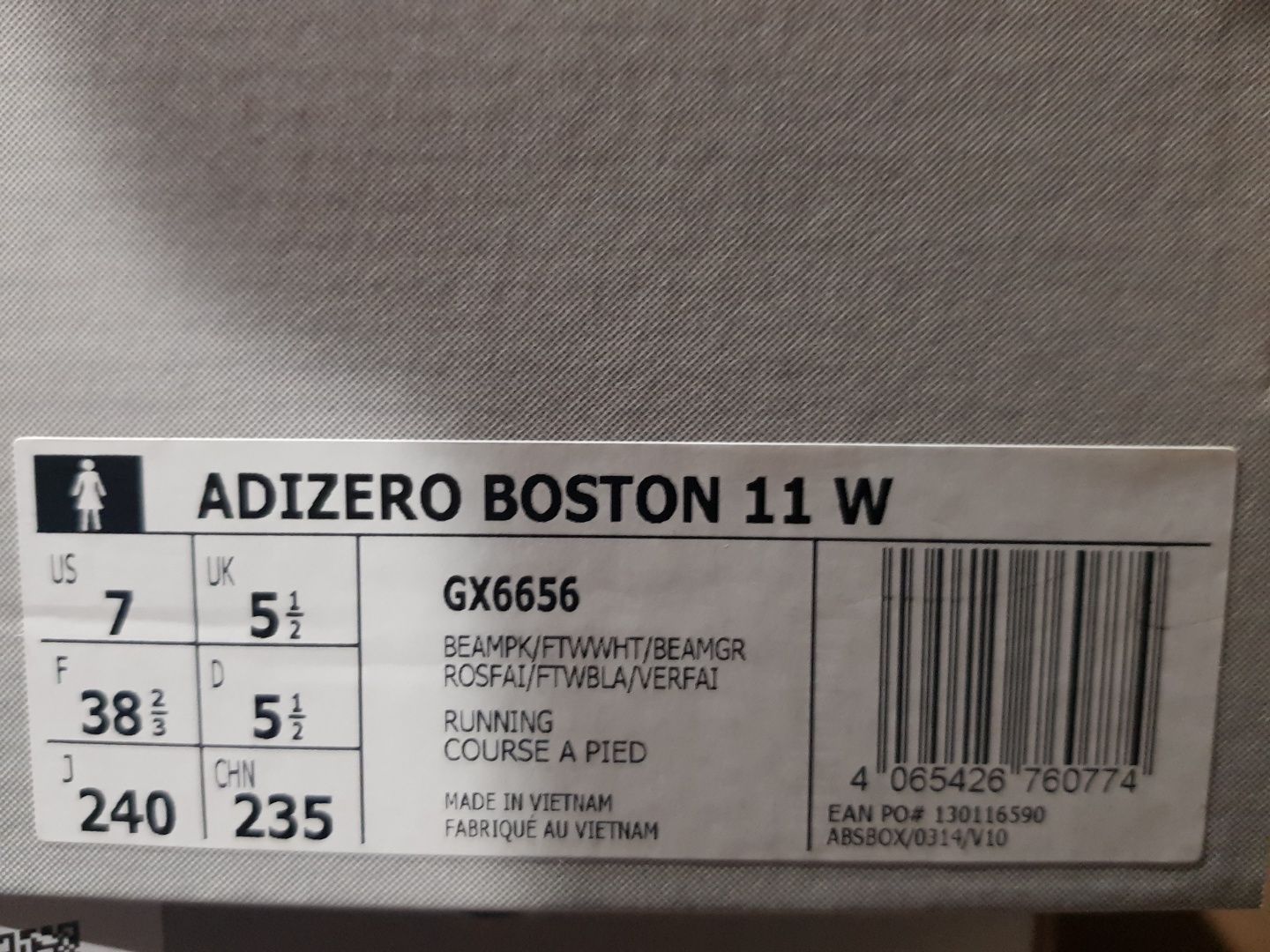 Adidas damskie buty do biegania AdiZERO Boston 11 W r. 38 2/3