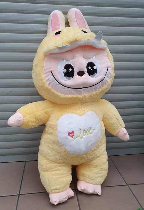 Nowa mega duża przytulanka misiek maskotka Labubu 110 cm skrzydła ogon