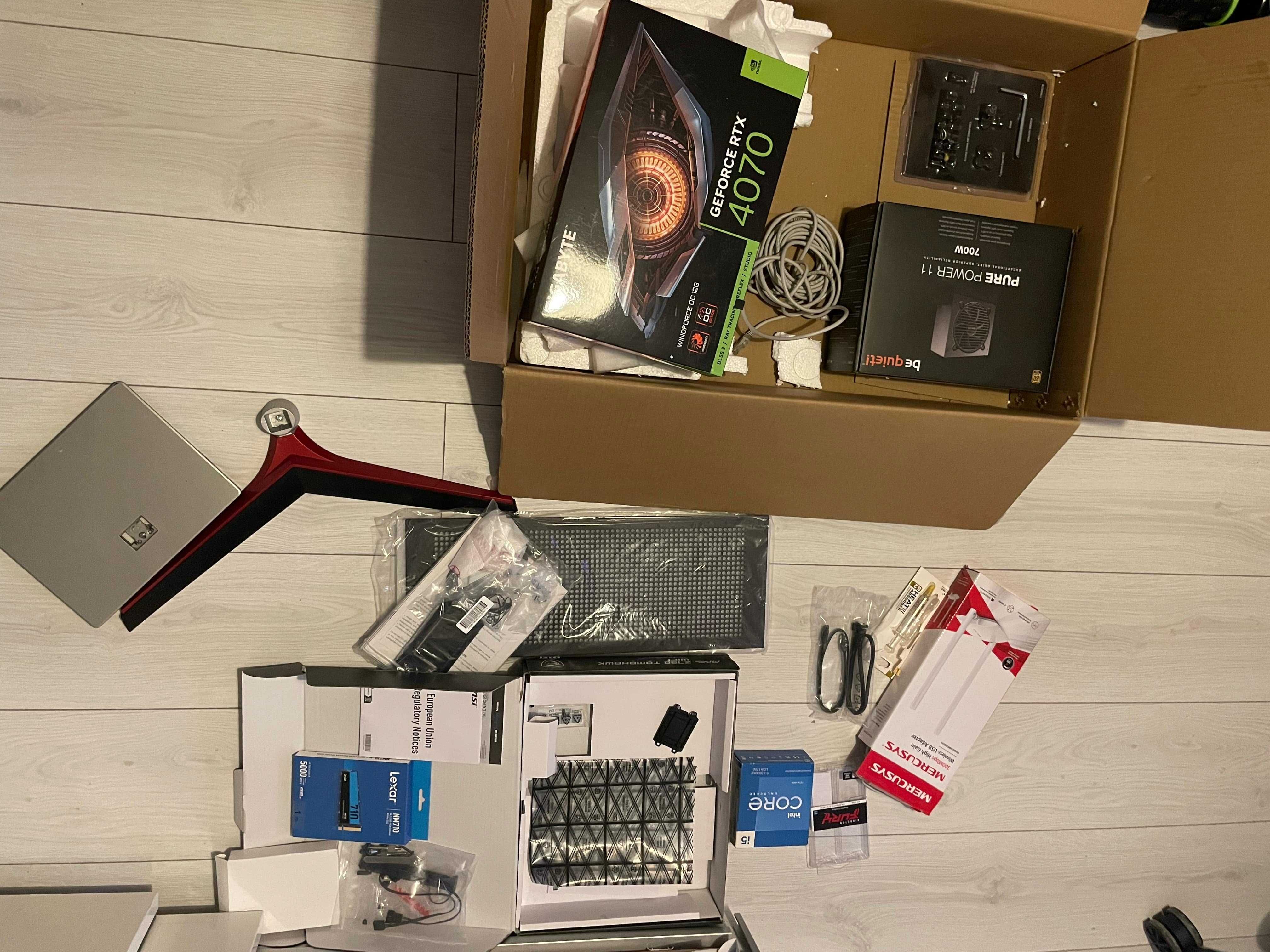 Stanowisko komputerowe, gamingowe, RTX 4070, i5 13600KF, DDR5 32GB