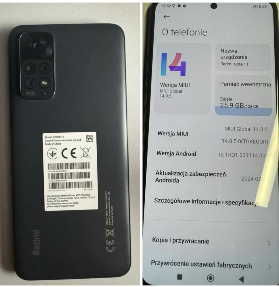 Telefon Redmi Note 11
