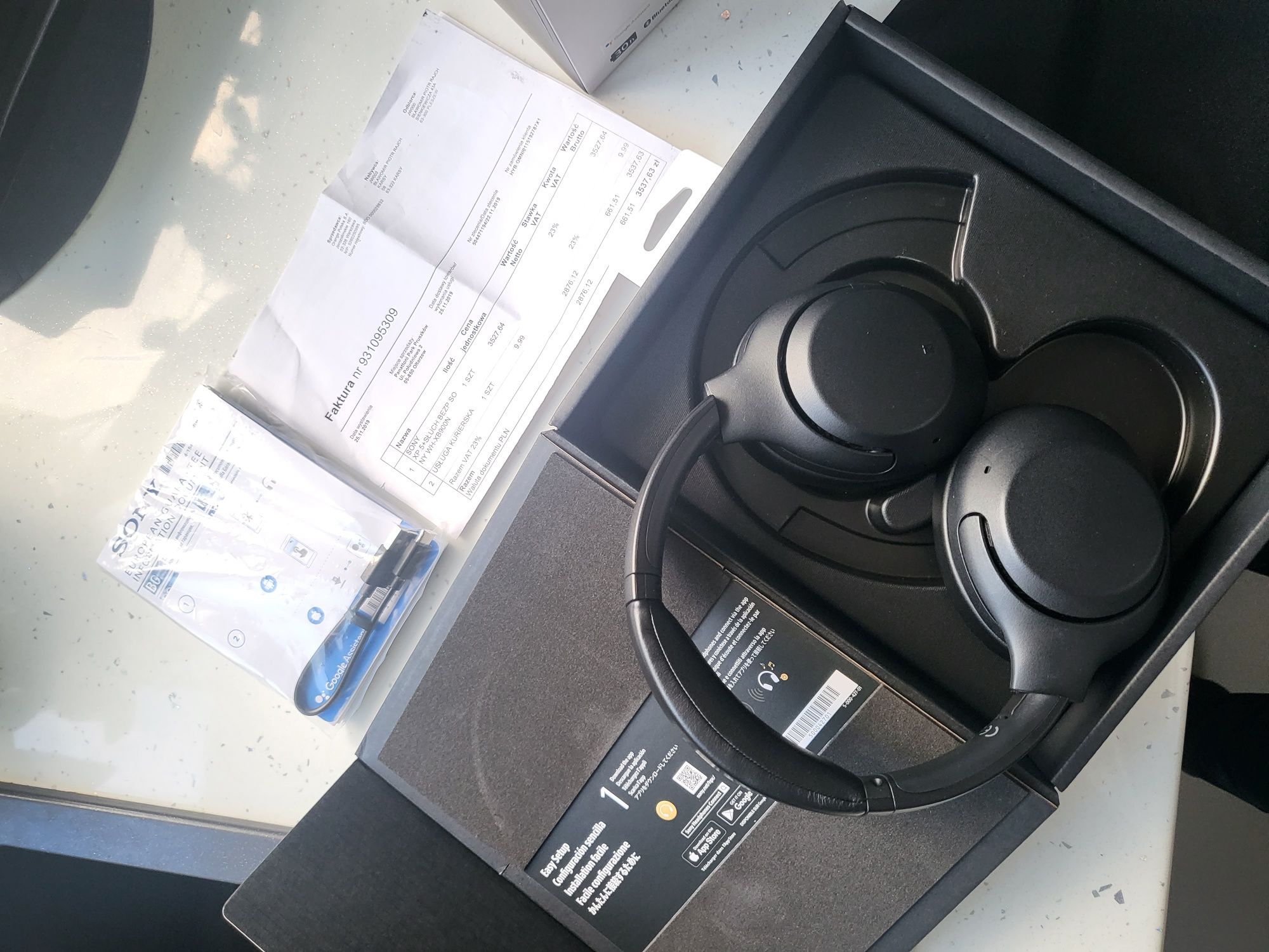 Słuchawki  Sony XB900N ANC bluetooth, rozmowa