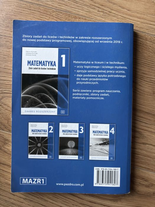 Zbiór zadań matematyka część 1 liceum/technikum