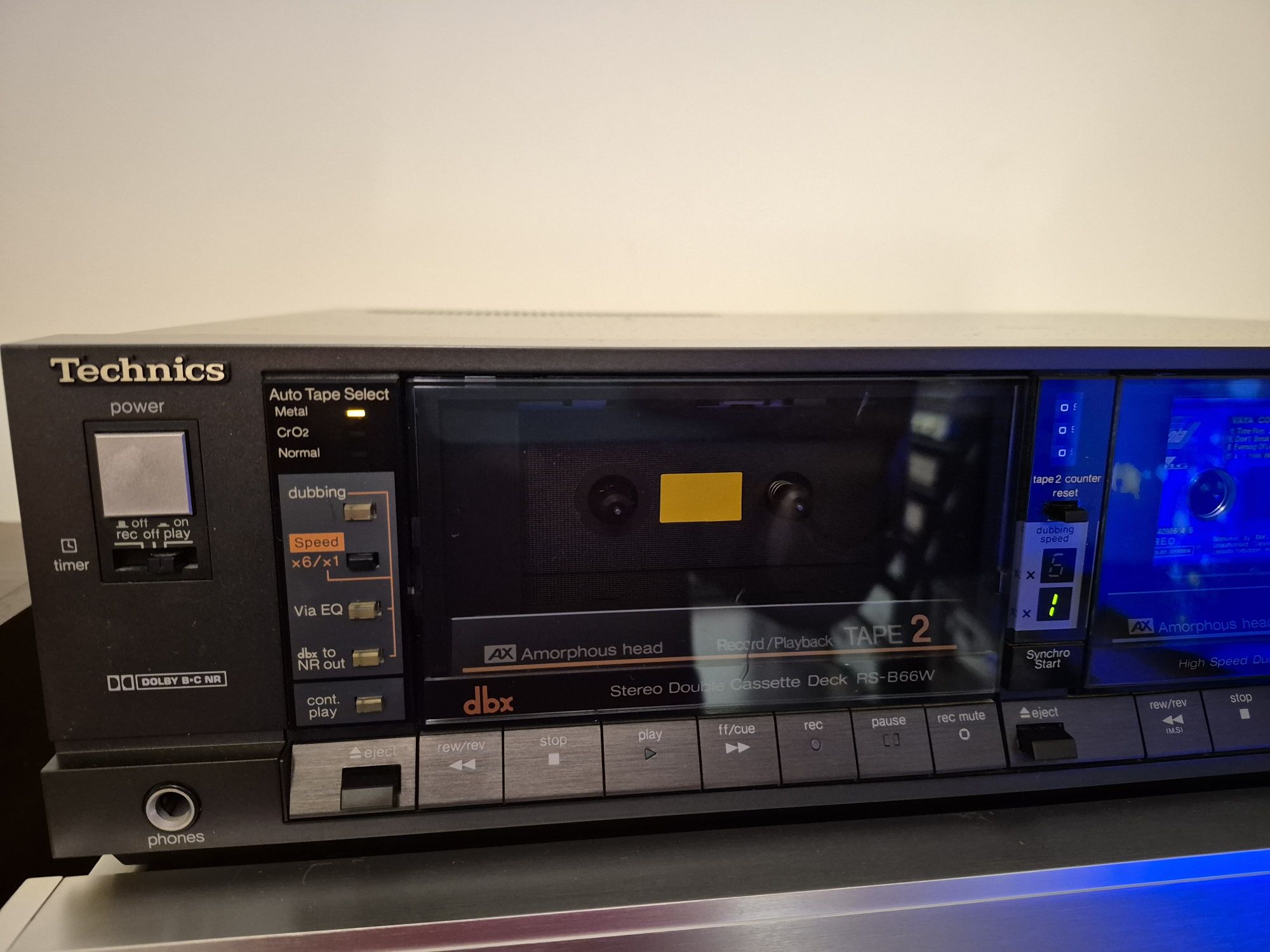 Magnetofon deck Technics RS =B66W