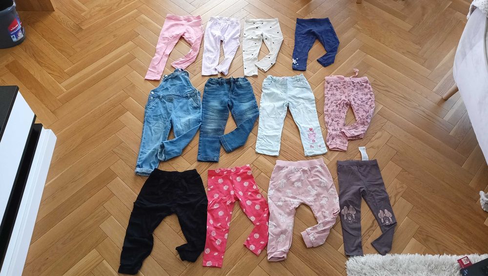 Paka ubrań na jesień dla dziewczynki rozmiar 98