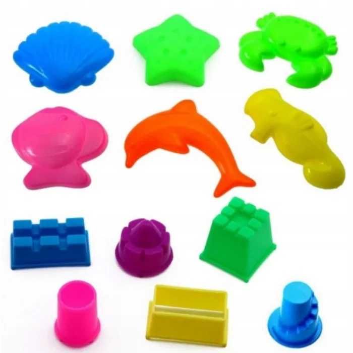 PIASEK KINETYCZNY DLA DZIECI 3kg Basen Łopatka Foremki Piaskownica