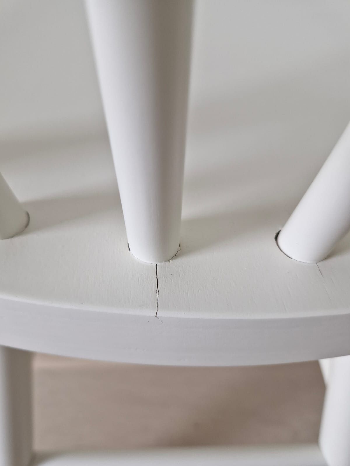 Zestaw 4 białych krzeseł IKEA NORRARYD