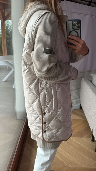 Komplet kamizelka plus sweter Brunello Cucinelli rozm M