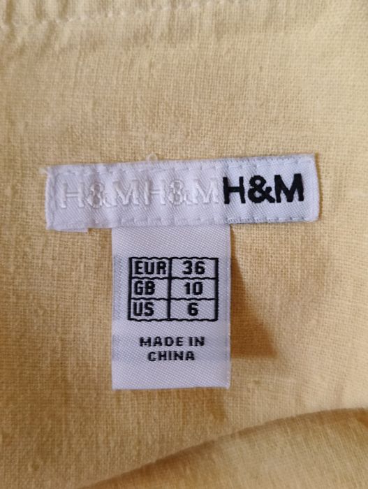 Spódnica z dodatkiem lnu H&M rozm. 36(8)