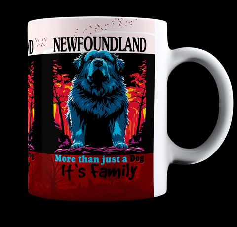 Newfoundland More than just a Dog It`s Family - kubek ceramiczny 330ml