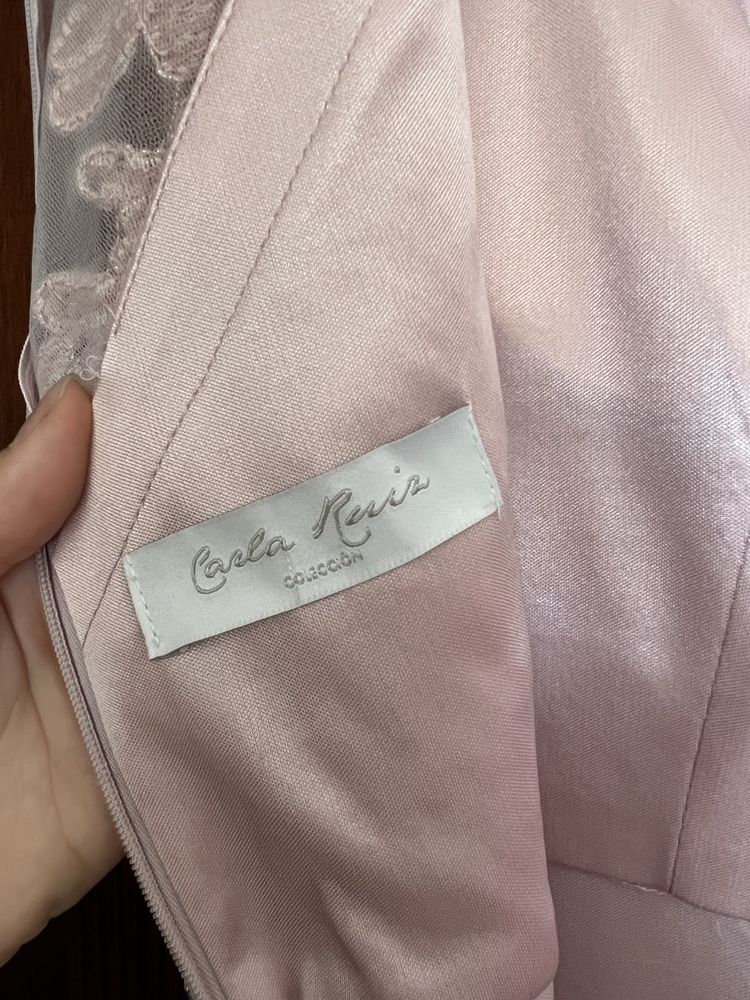 Vestido Cerimonia Rosa CARLA RUIZ