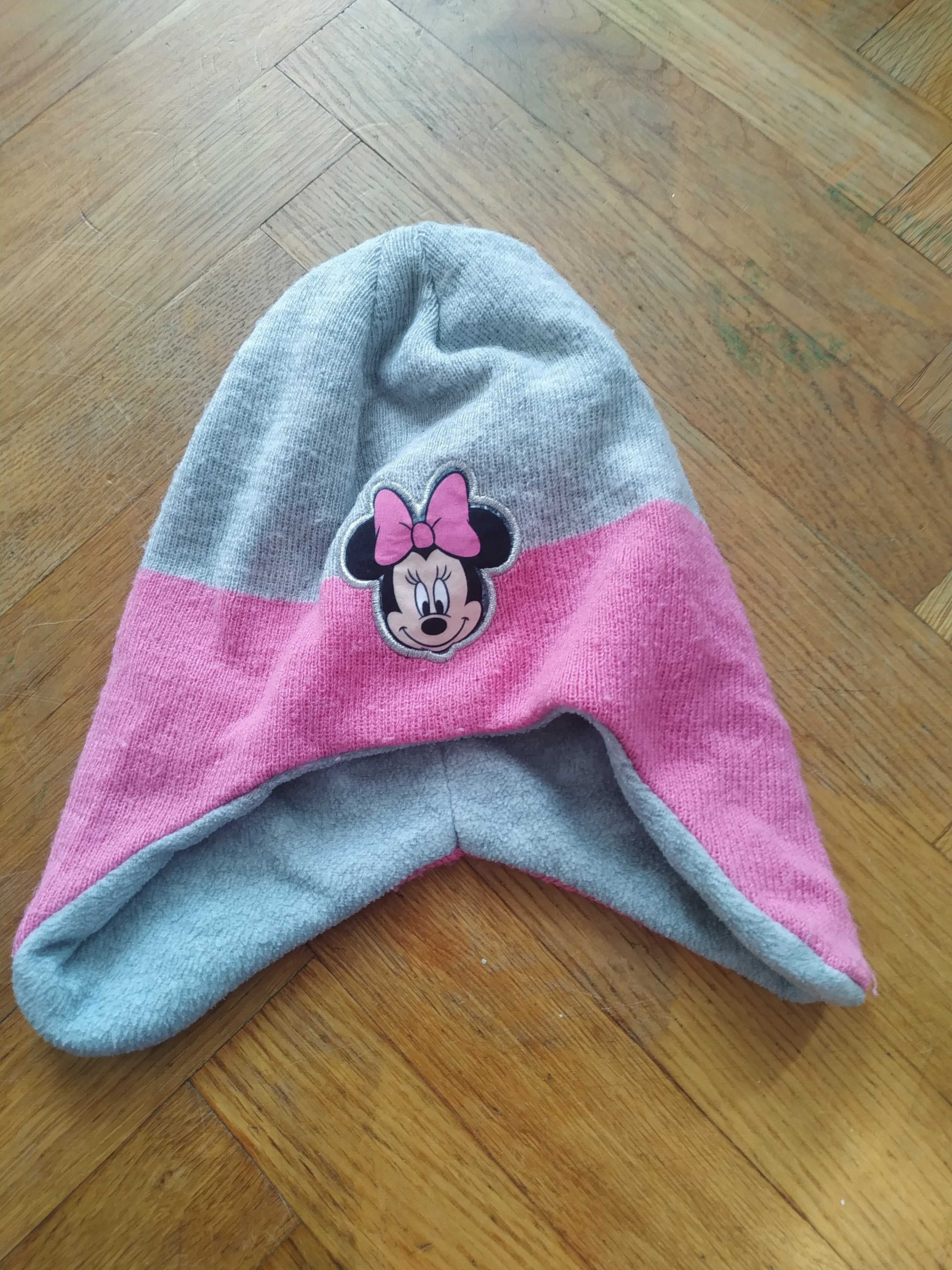 Czapka zimowa dla dziewczynki Myszka Minnie obwód ok. 44 cm