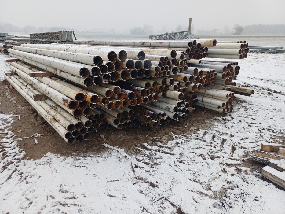 Rura rurka słup wygrodzenia dla bydła przegroda hala wiata konstrukcja