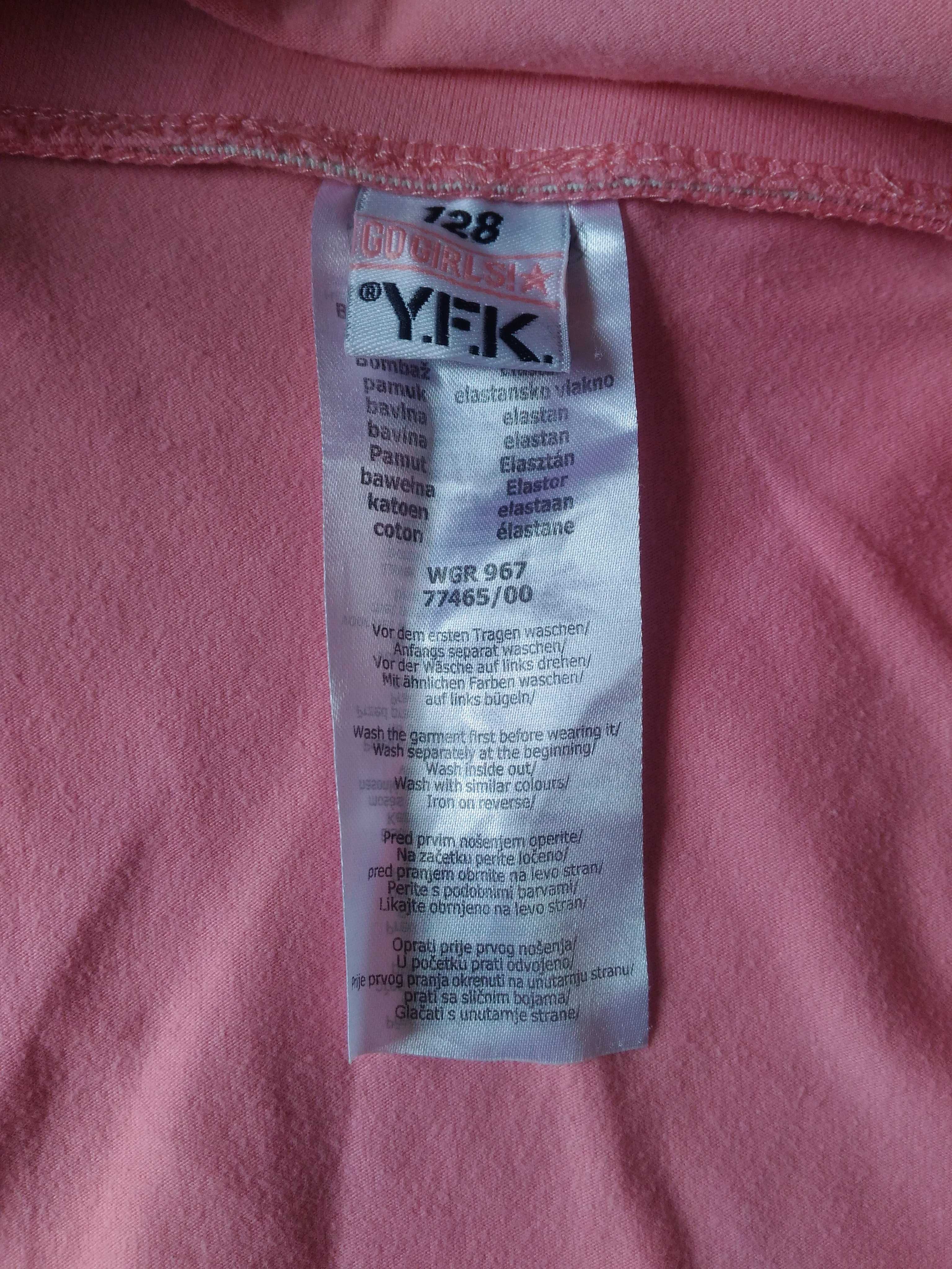 Spódniczka łososiowa YFK r. 116 122 do 128