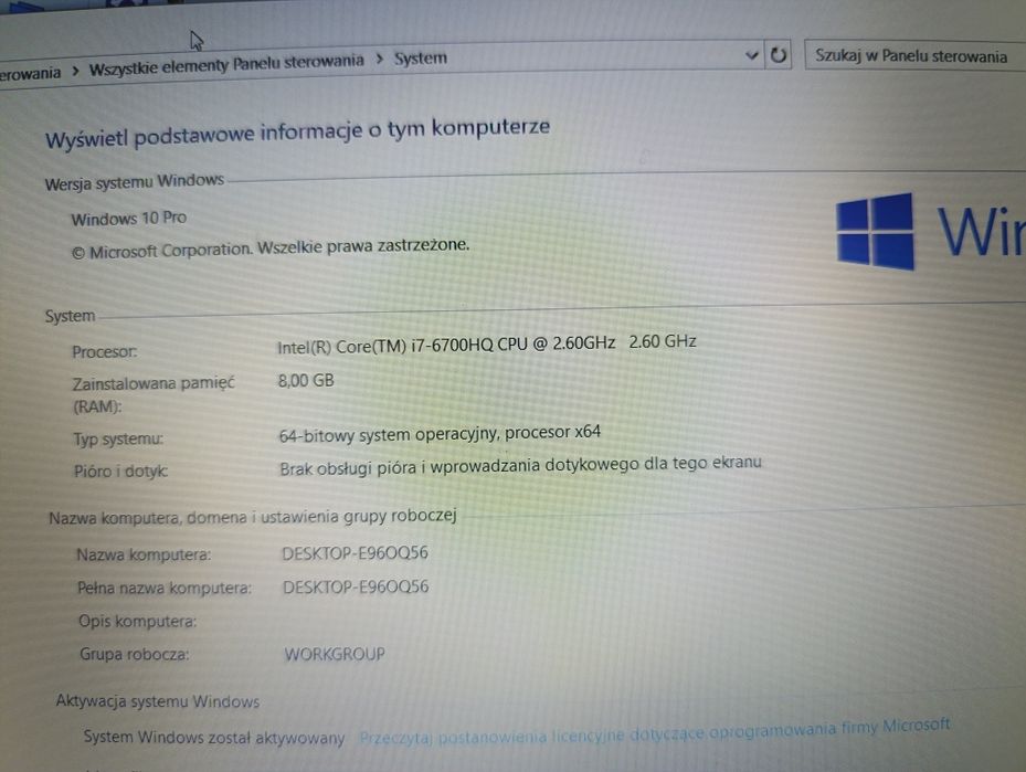 Samsung NP370E5L 15,6 cała 8GB RAM, 500 GB SSD NVIDIA 920 quadro