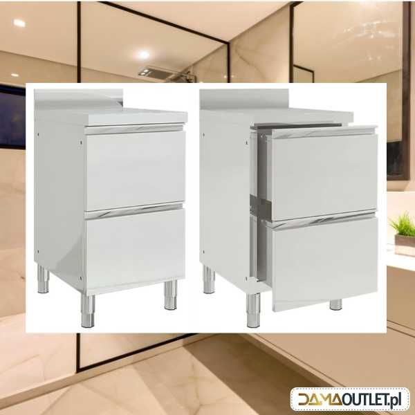 Szafka kuchenna gastronomiczna stal nierdzewna szuflady DaMaOutlet.pl