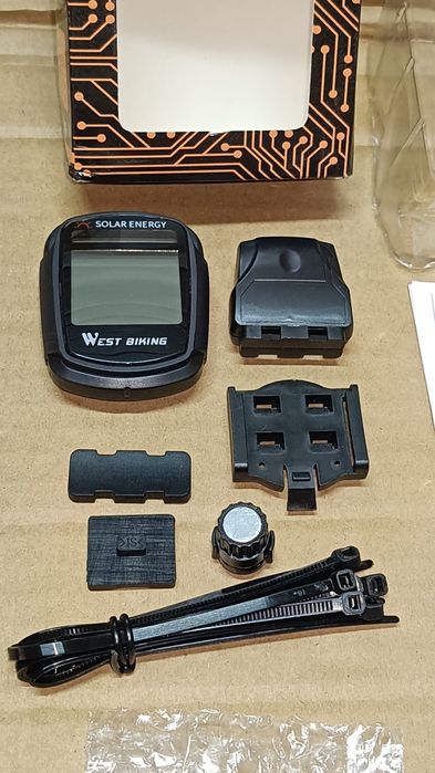 West Biking Rowerowy  Licznik na energię słoneczną bezprzewodowy