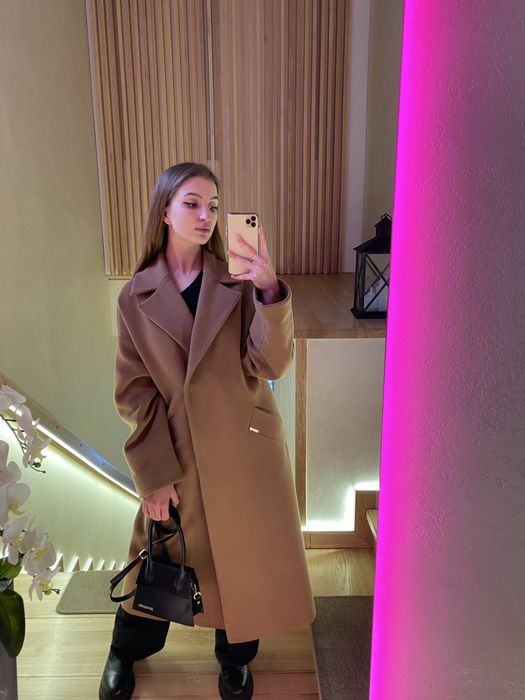 Пальто класичне з поясом