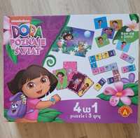 Puzzle Dora poznaje świat + 3gry