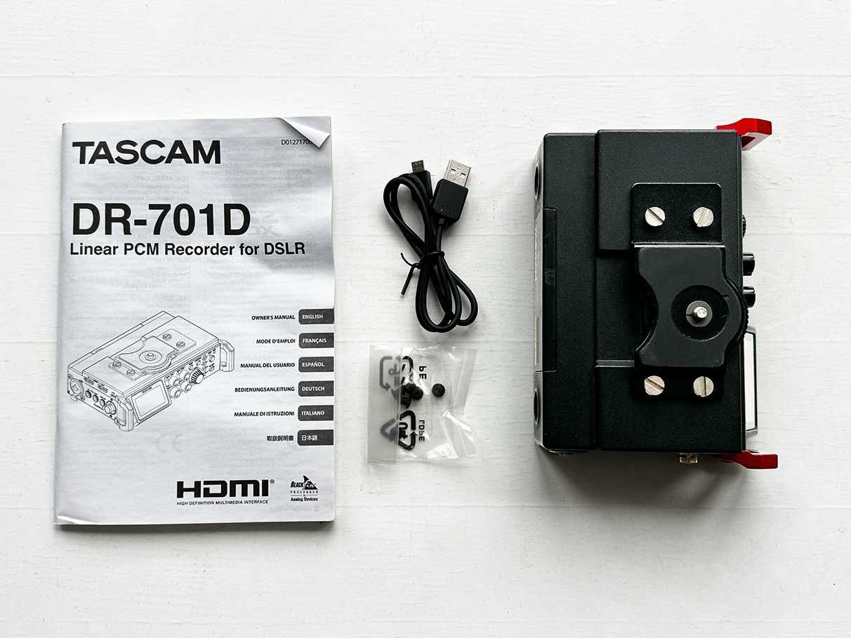 Tascam DR-701D 6-kanałowy rejestrator audio do aparatów DSLR