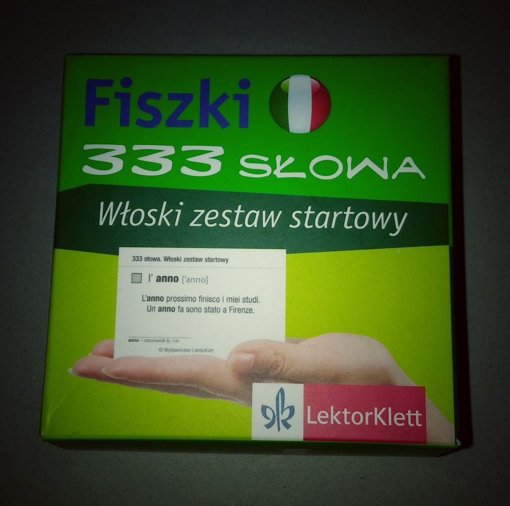 Język włoski fiszki starter nowe