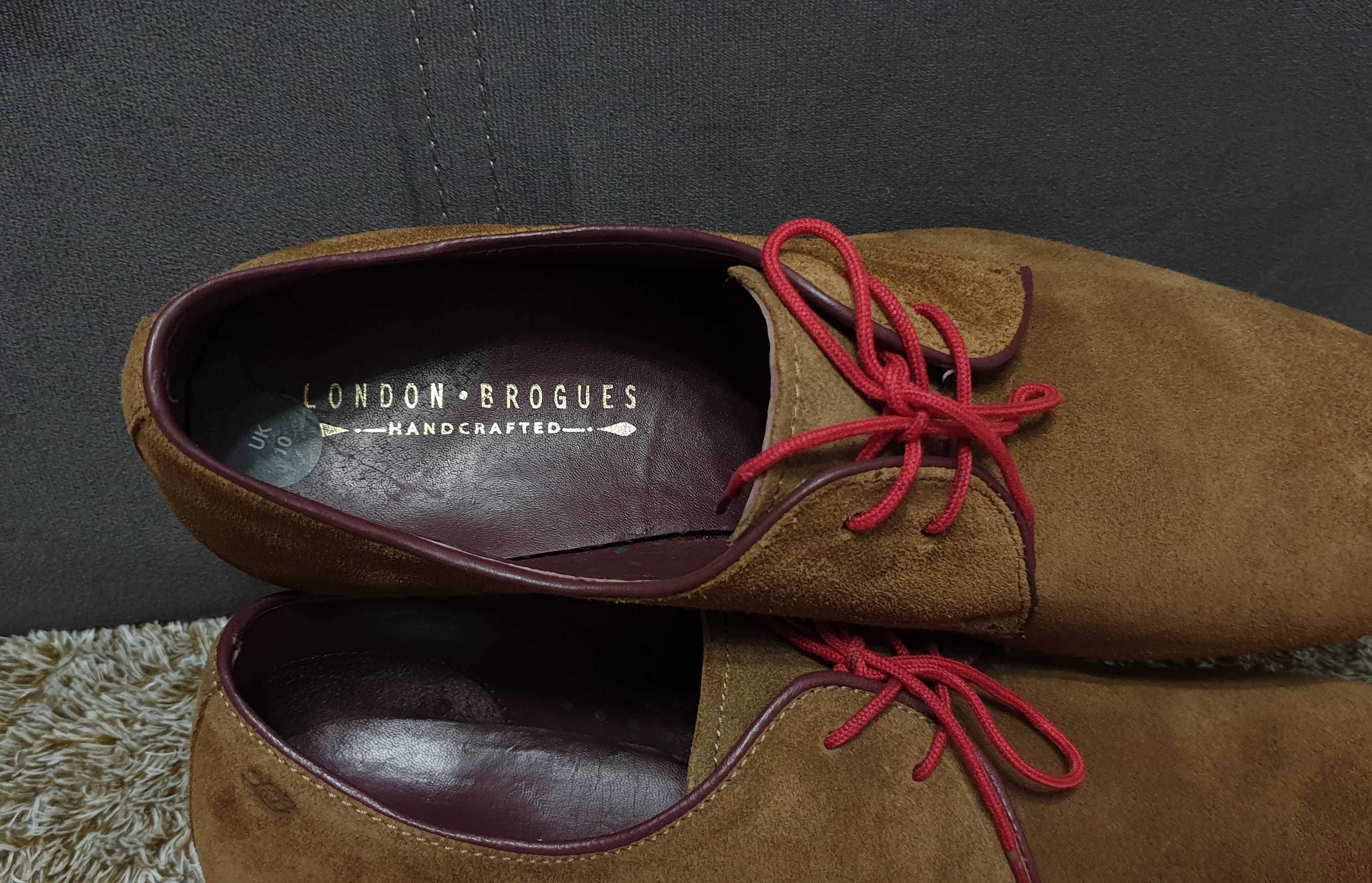 Мужские кожаные туфли от английского бренда LONDON BROGUES
