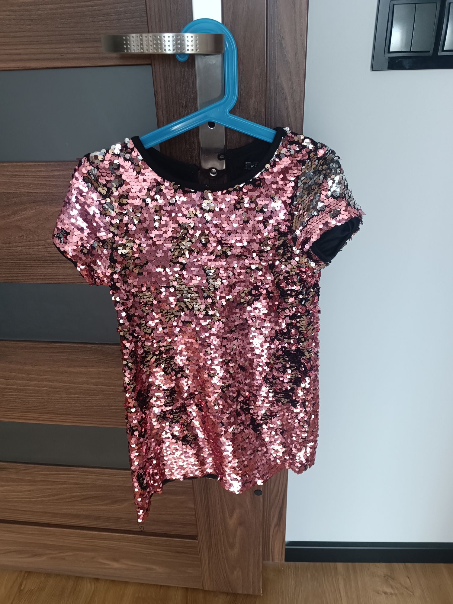 Sukienka cekinowa Primark 116 Sylwester