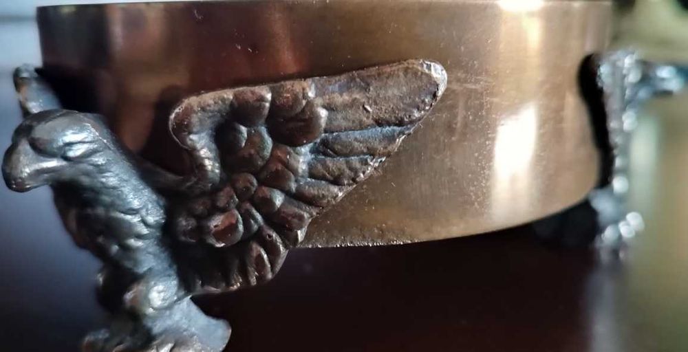 Popielniczka II Rzeczpospolita, Kantynowa?  Brąz/Mosiądz?