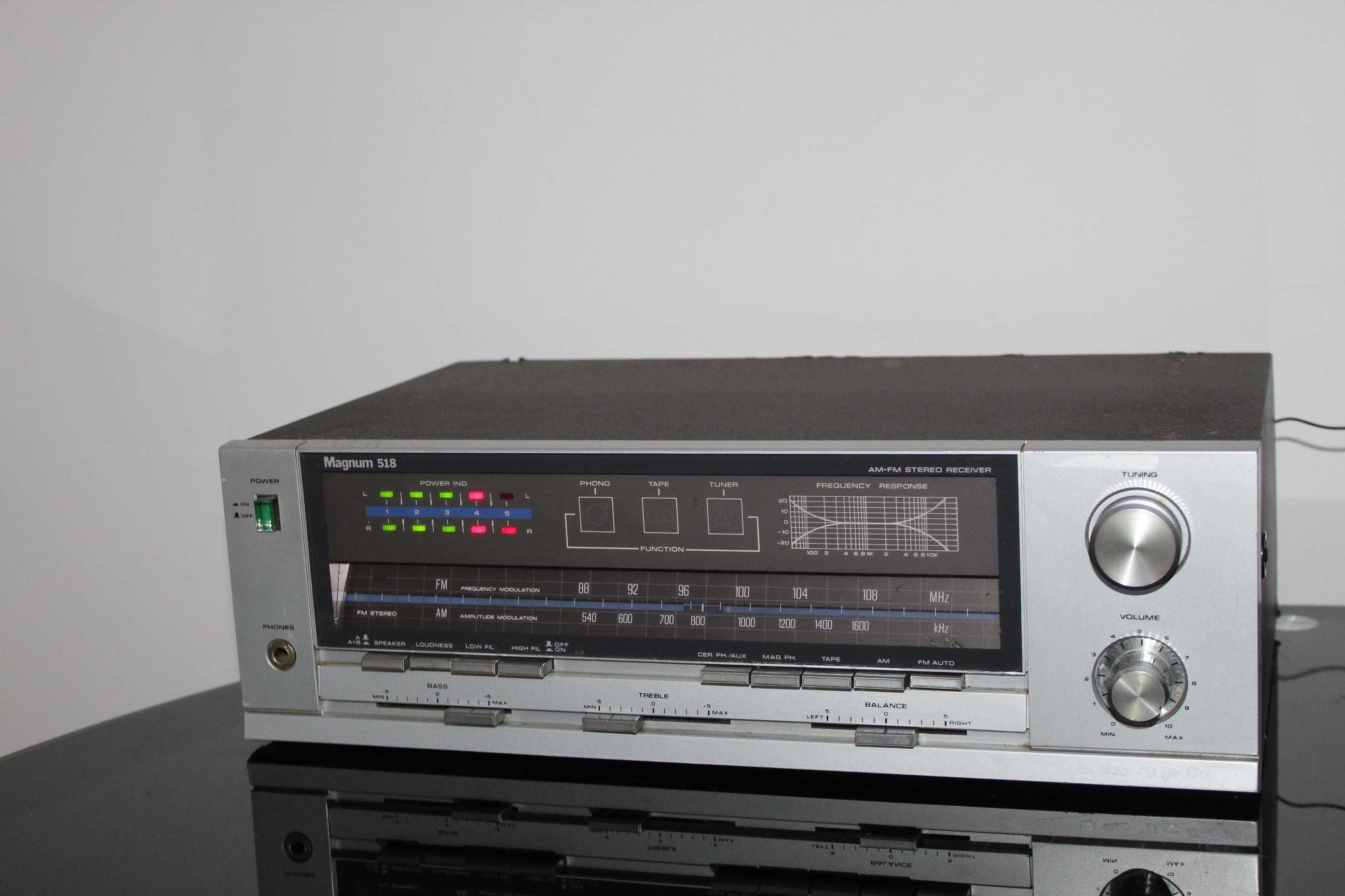 MAGNUM 518 Amplituner wzmacniacz audiofilski vintage Wysyłka