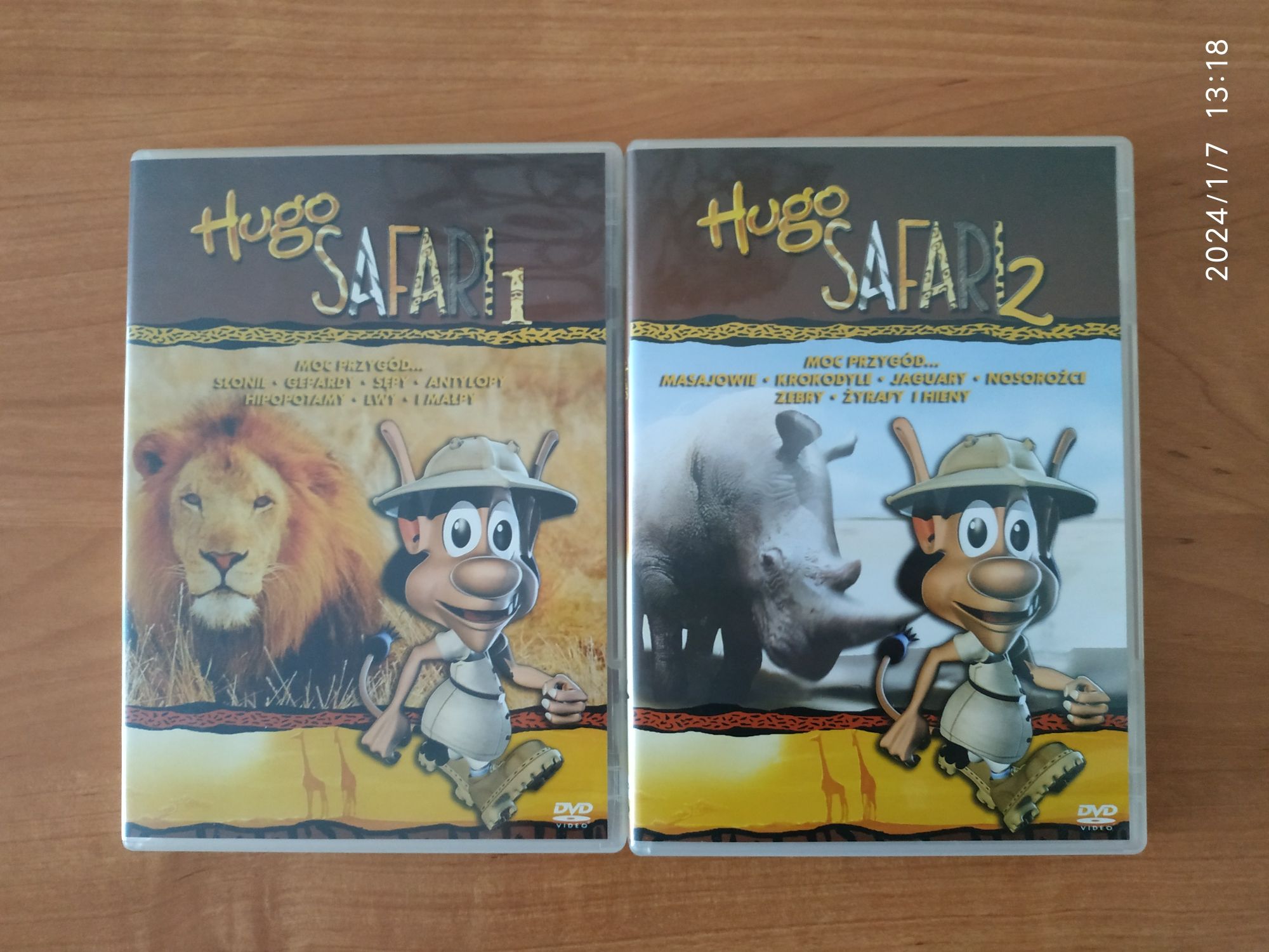Hugo Safari 1 i 2 - zestaw 2 płyt DVD
