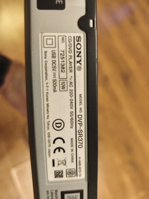 Odtwarzacz CD/dvd sony