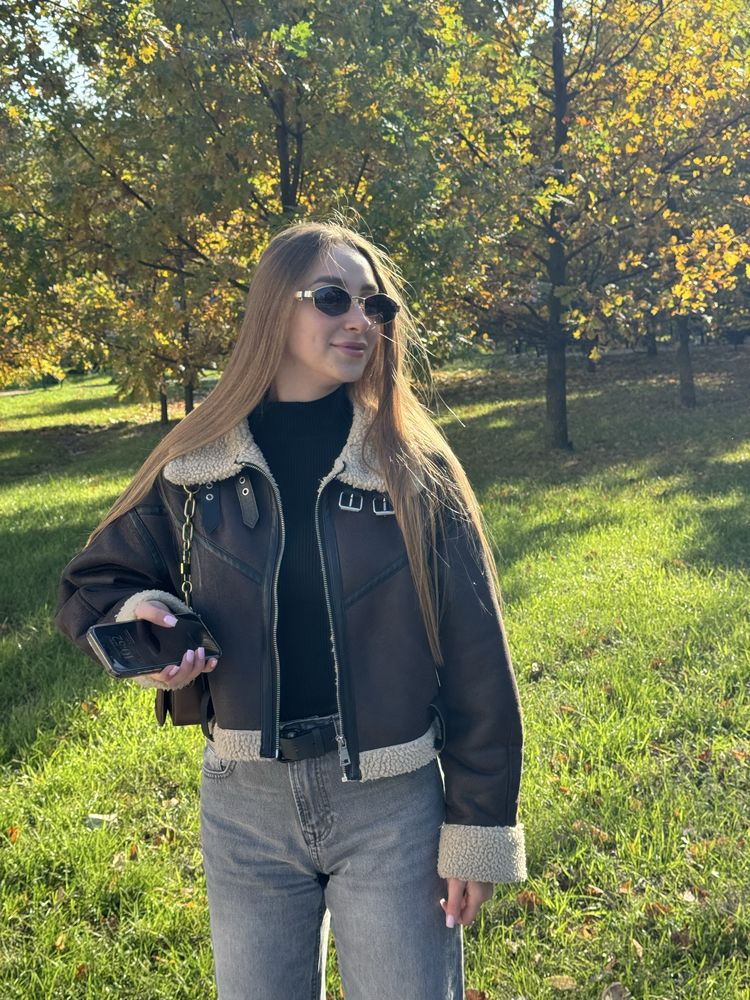 Дублянка ZARA коричнева