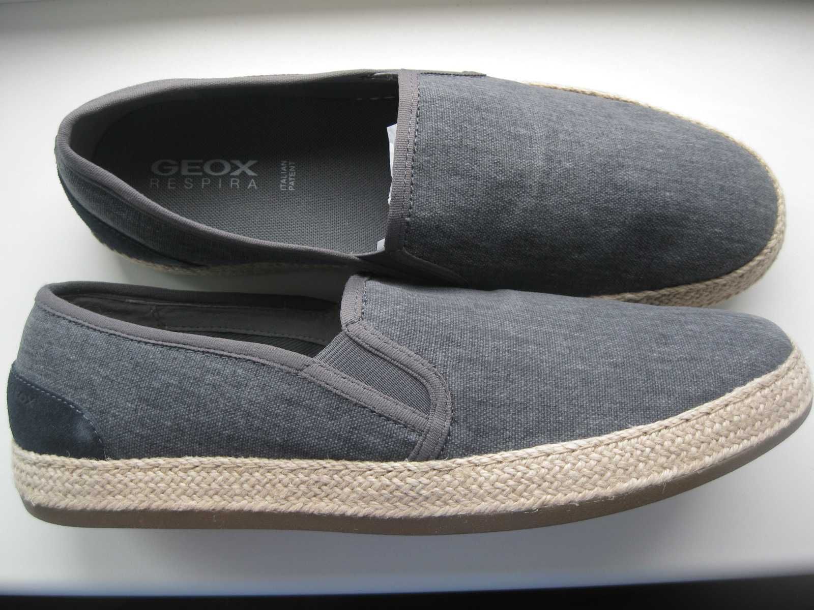 Geox PANTELLERIA 43 półbuty wsuwane Męskie espadryle GEOX rozmiar 43