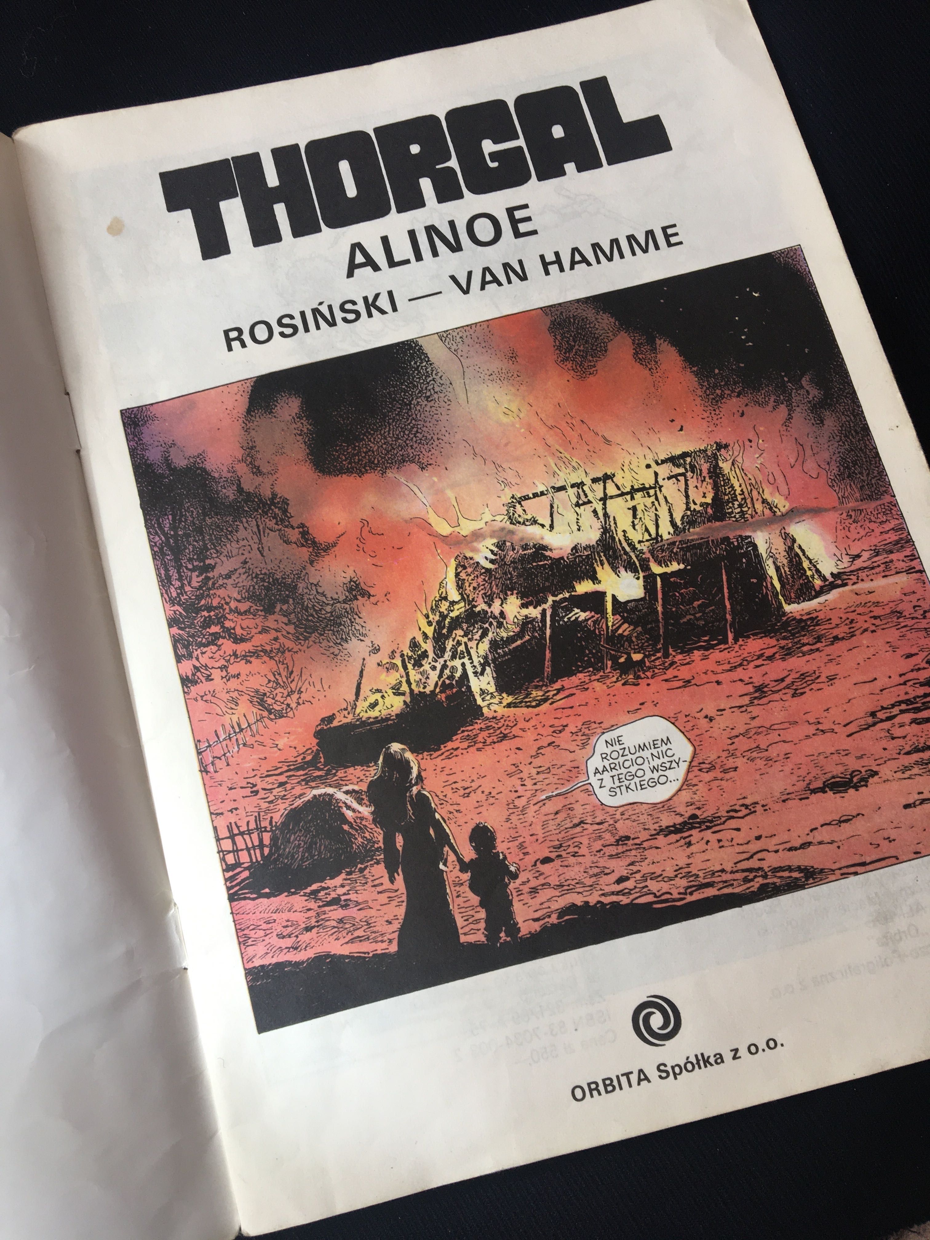 Thorgal Alinoe, Rosiński-Van Hamme,1989, wyd 1