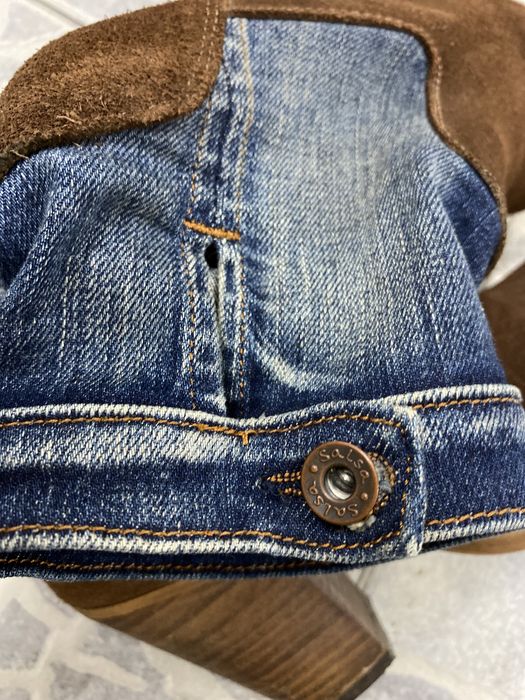 Botas de ganga e camurça, n.37