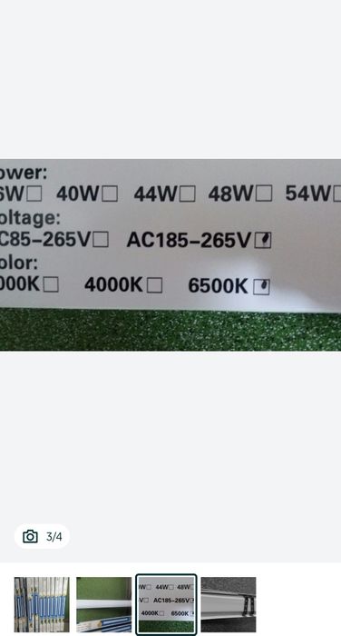 Lampa natynkowa  120cm 190w najwytrzymalsze  mocna przetwornica