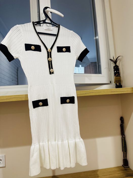 Сукня Sandro Paris біла оригінал