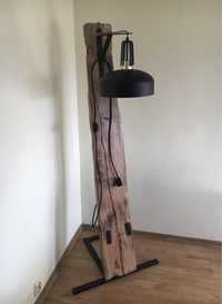 Lampa stojąca ,,Loft” - rękodzieło.