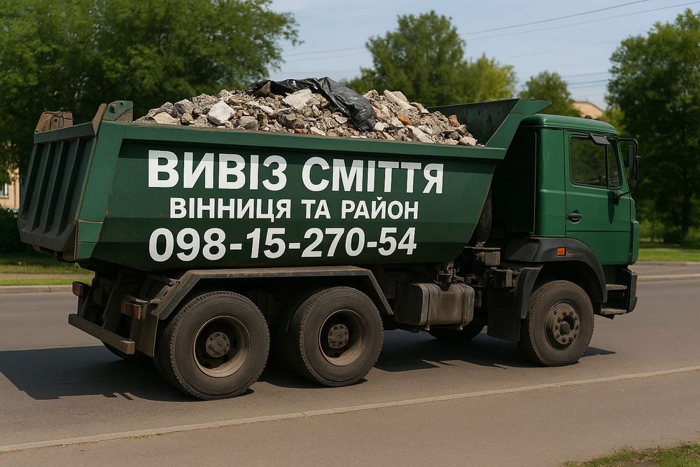 Вивіз сміття зіл газель камаз вивоз мусора в мішках Вивезення гілок