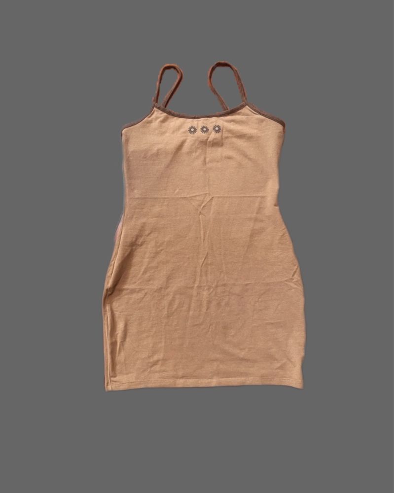 nowa brązowa obcisła sukienka mini - H&M