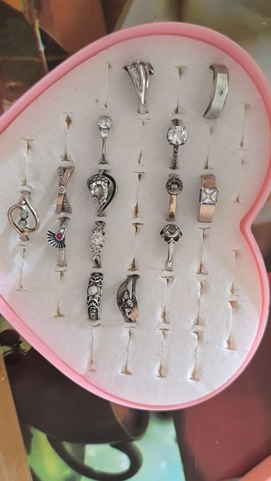 Колечка срібні і позолота