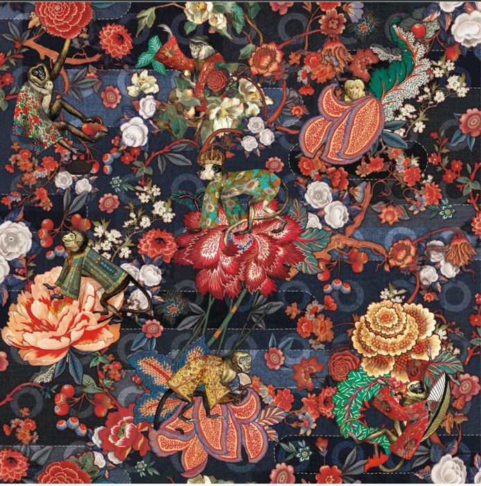 Moooi tapeta Rendezvous Tokyo Blue Wallcovering 4m