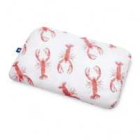Płaska poduszka bambusowe dla niemowlaka – Lobster Strawberry Pink