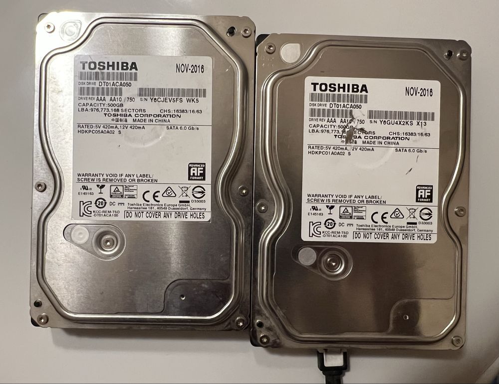 Жосткий диск Toshiba 500Gb