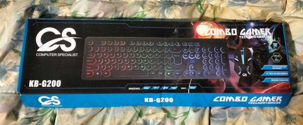 Нова кольорова клавіатура + мишка Computer Specialist KB-G200