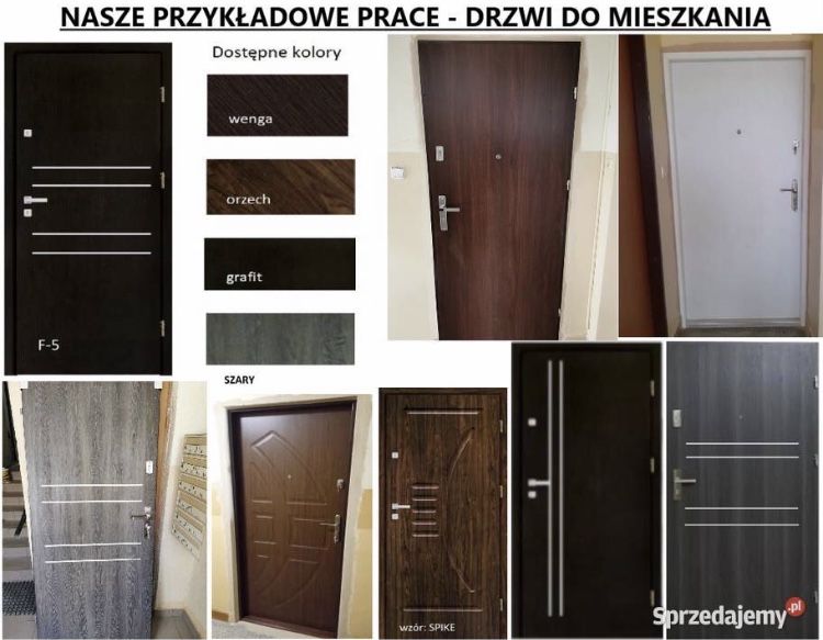 Akustyczne drzwi wejściowe z montażem zewnętrzne do bloku ocieplone