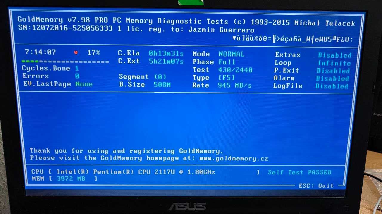 Ноутбук ASUS X550CC-XX030D, Pentium 2117U 1.8GHz, DDR3 4ГБ, HDD 500ГБ