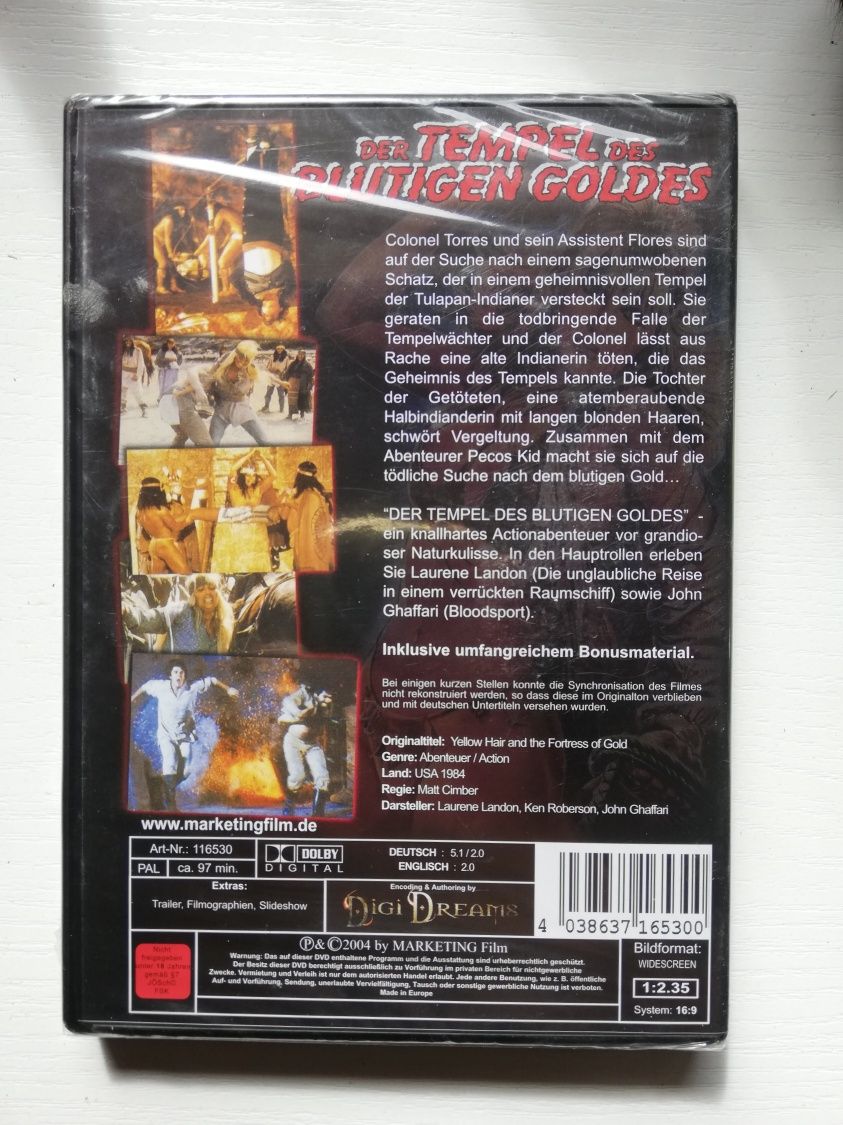 Złotowłosa i świątynia złota dvd folia 1