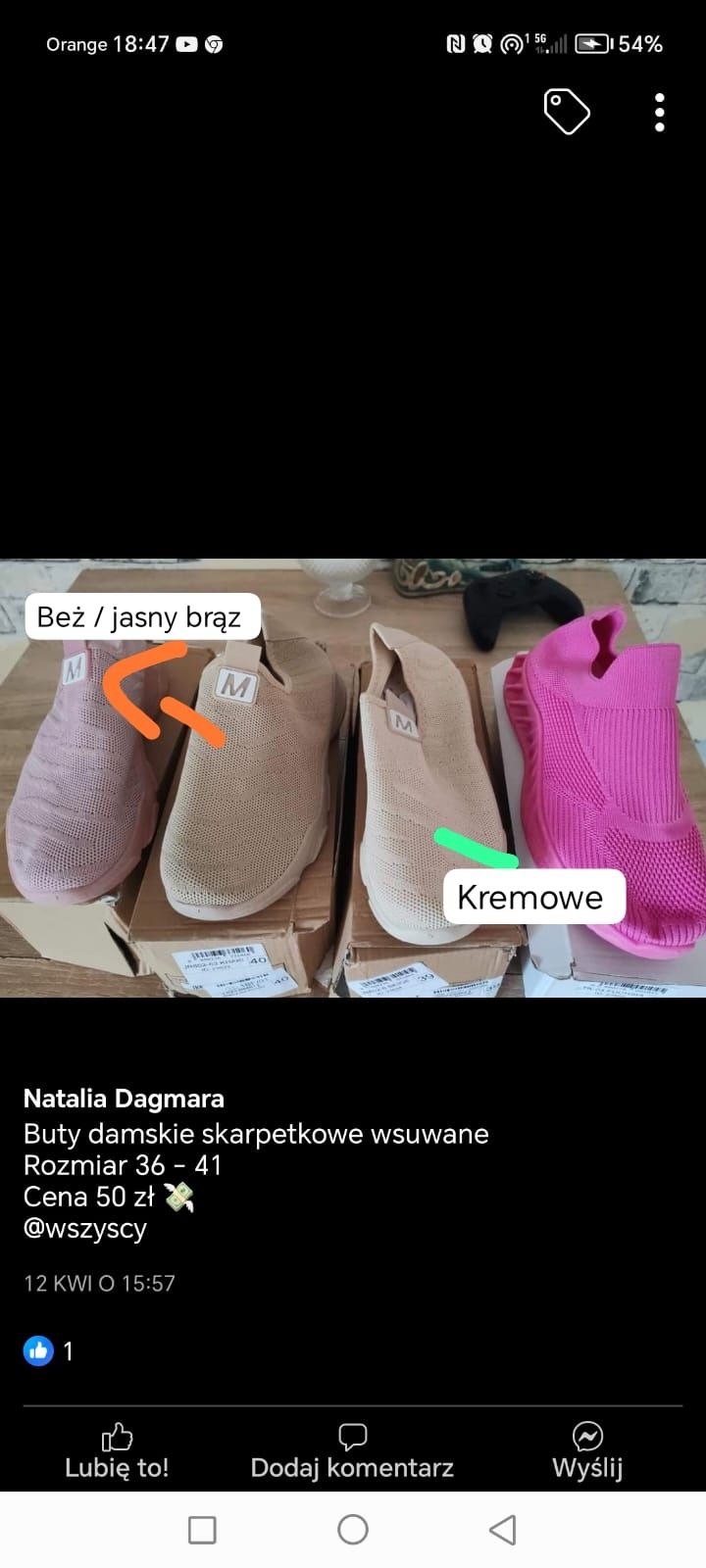 Buty sportowe wsuwane  jak skarpetki 39 40 41